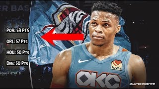 Russell Westbrook 50 Pts Compilation - Every Game! (Part 1)