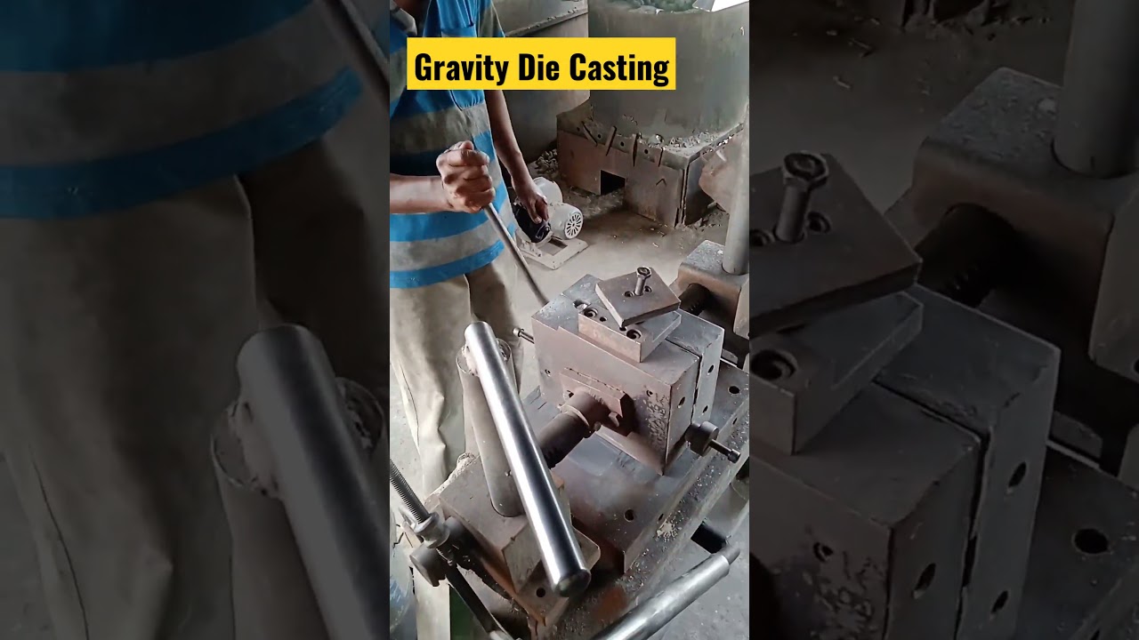 🤩 Gravity Die Casting | Aluminium Casting #casting #diecast #machinists #shorts
