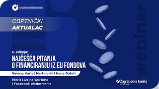 Obrtnički aktualac - Najčešća pitanja o financiranju iz EU fondova