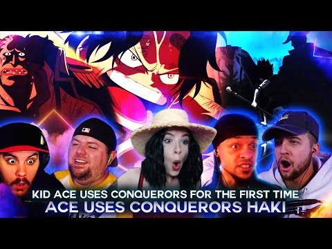 Ace Uses Conqueror's Haki For The First Time ! Reaction Mashup