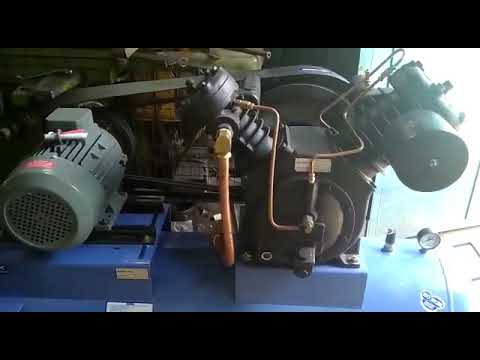 5 hp ac three phase piston type air compressor, maximum flow...