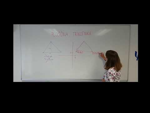 Ploščina trikotnika v koordinatnem sistemu | Teorija s primeri | Inštrukcije Horizont