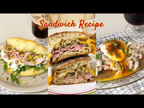 10가지 샌드위치 레시피 모음 5탄 🥪| 오픈 샌드위치 | 핏짜위치 | 사워도우 샌드위치