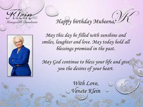 Happy Birthday Mubeena