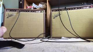 Video thumbnail for Fender Vibroverb 1963 original versus reissue 63 pre-CBS amplifier demo by Reverend Guitar Man