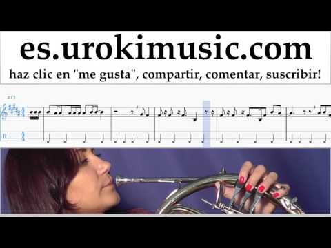 Tutorial de Trompa Imagine Dragons - Walking the Wire Clases Notas Parte#2 um-i927