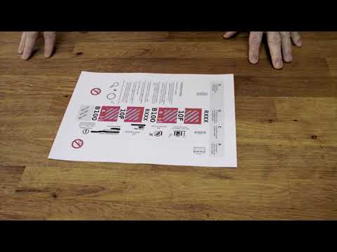 How to Fold a P&O Cruises Luggage Label