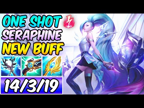 NEW ONE-SHOT SERAPHINE DAMAGE BUFF - FULL AP SERAPHINE MID | New Build & Runes | League of Legends