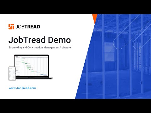 This video is a vendor-produced software demonstration by JobTread's Zac Spencer showcasing the features of their construction management software.