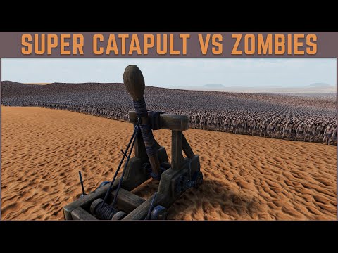 1 SUPER CATAPULT FIGHTS AGAINST 1 MILLION ZOMBIES - ULTIMATE EPIC BATTLE SIMULATOR 2 - UEBS 2