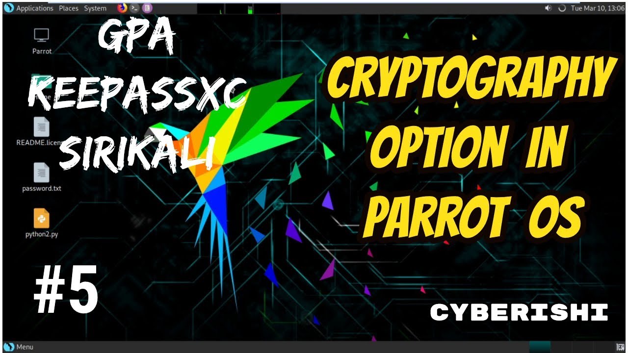 Parrot OS Tutorial #5 - Cryptography Option in Parrot OS |2020|