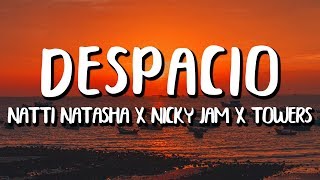 Natti Natasha - Despacio (Letra/Lyrics) feat. Nicky Jam, Manuel Turizo, Myke Towers