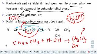 Eğitim Vadisi AYT Kimya 13.Föy Organik Bileşikler 1 (Alkoller) Konu Anlatım Videoları
