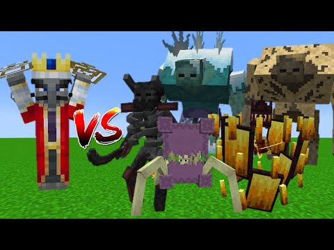 Magician King(Boss & Magic) Vs NEW Mutant More - Minecraft Mob Battle