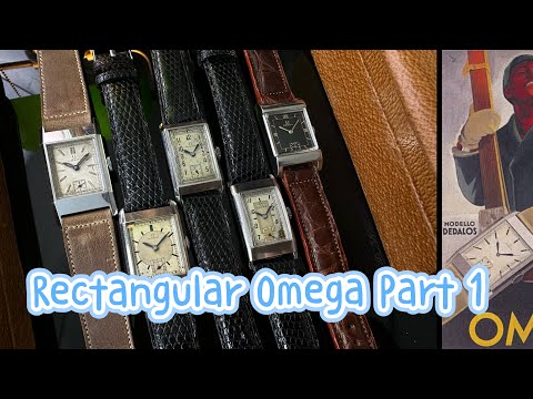 EP1 ~ 1930s & 1940s Omega Rectangular Watches ~ CK964, CK969, CK423, CK3516, and CK3595