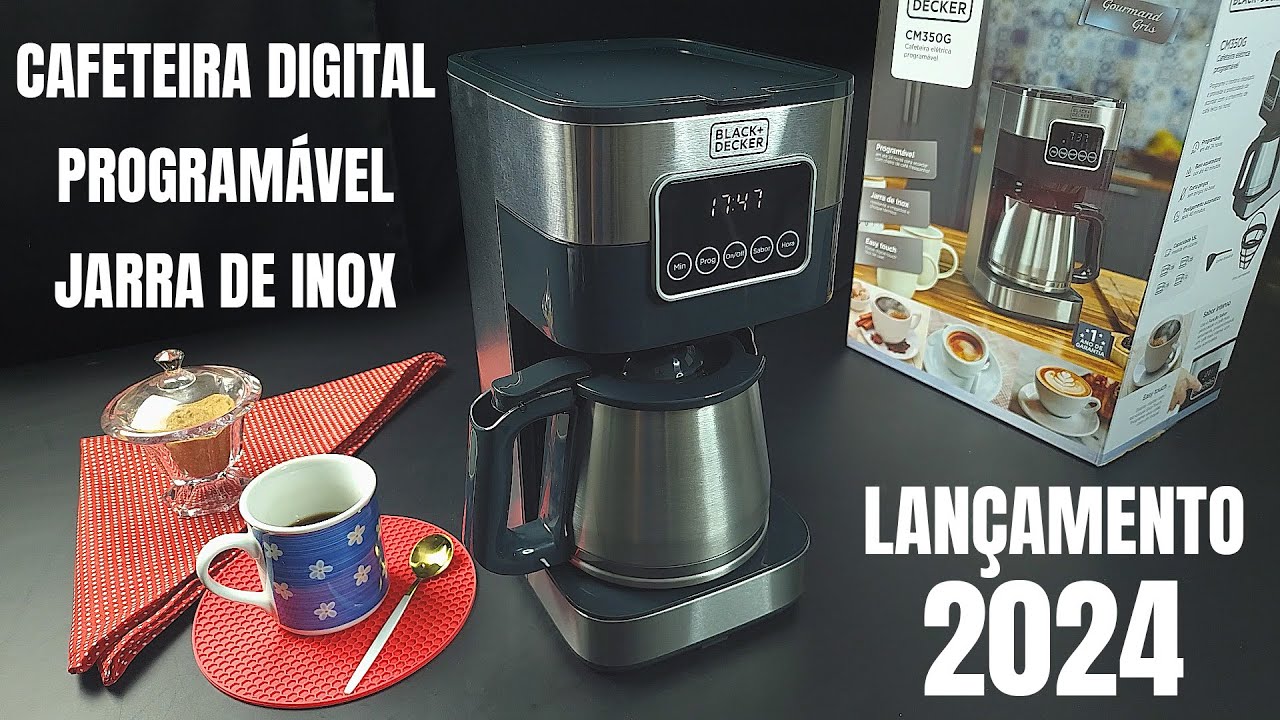 Cafeteira Jarra de Inox Digital Programável Black+Decker CM350G