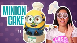 How To Make a BOB THE MINION from Despicable Me out of CAKE | Yolanda Gampp | How To Cake It