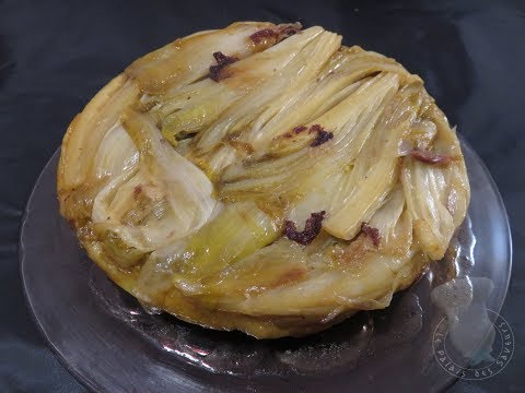 Recette de tatin aux endives et confit de canard