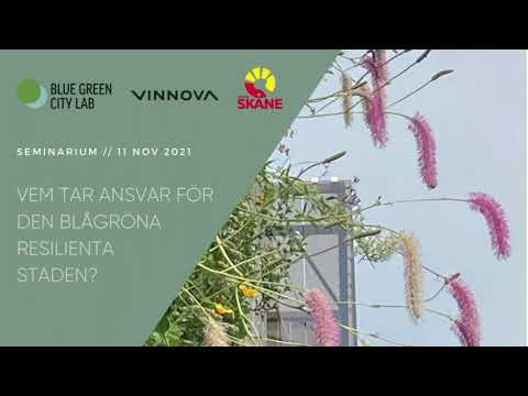 Seminário // Vem tar ansvar för den blågröna resilienta staden?