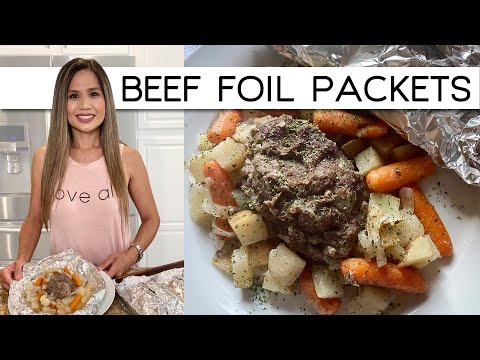 HOW TO MAKE BEEF FOIL PACKETS | HOBO DINNER FOIL PACKETS