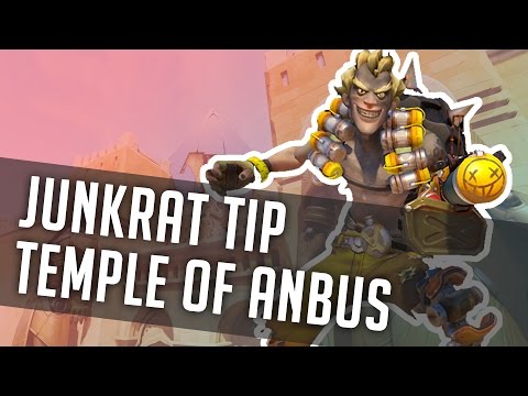 Overwatch: Junkrat Tip - Temple of Anubis (On Defend) - 30 Second Tip
