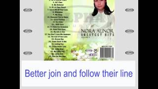 Crazy About Love By Nora Aunor (With Lyrics)