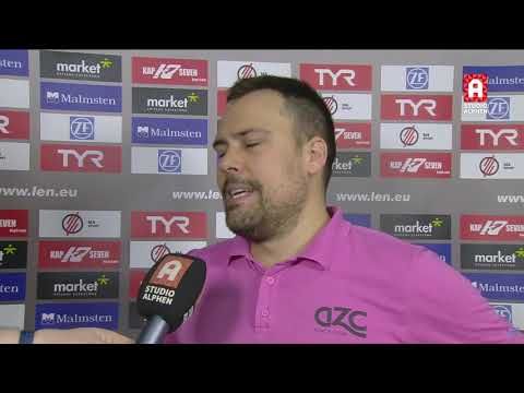 Interview Nemanja Stevanovic na ZF Eger - AZC Alphen (LEN Champions League)