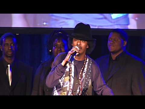 K'naan- Thinking Blue live with choir of "Waving Flag" HD