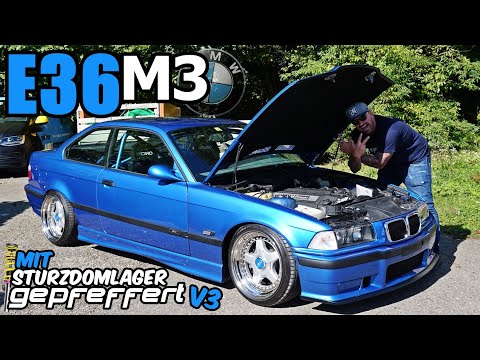 BMW E36 M3 mit GEPFEFFERT V3 mit Sturzdomlager & 17" BBS RF