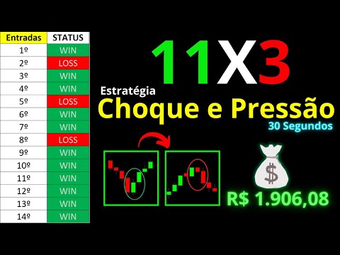 REVELADO: ESTRATÉGIA CHOQUE E PRESSÃO 30 SEGUNDOS VELA A VELA - Trader Faixa Preta