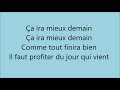 Ca ira mieux demain Annie Cordy avec Ca ira mieux demain Annie Cordy avec