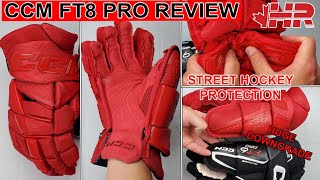 Worse glove for more money! CCM Jetspeed FT8 Pro hockey glove Snap Shot review
