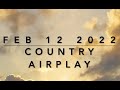 Billboard Top 60 Country Airplay Chart Feb 12 2022