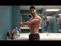 Arm day workout session #1 for the day posing / flexing - mens physique bodybuilding