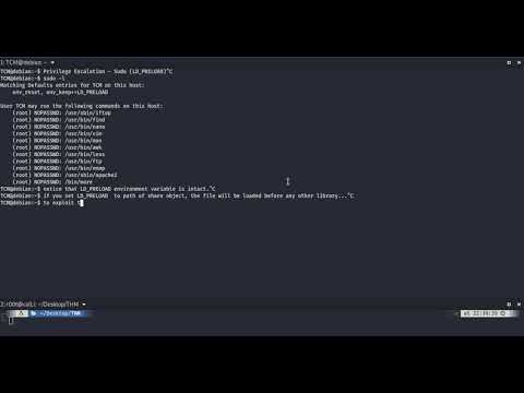 Linux Privilege Escalation - Sudo (Abusing Intended Functionality), (LD_PRELOAD)