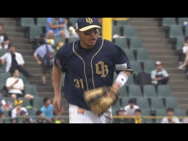 【7回表】バファローズ・小谷野がガッツ溢れる守備でもり立てる!! 2017/7/8 Bs-M