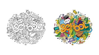 Back to #School Coloring | From our #Coloring Book Pro #Mobile #App