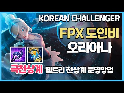 시즌11 극천상계 FPX 도인비 오리아나ㅣ템트리 라인전 딜교방법 운영ㅣ챌린저 프로 장인 관전ㅣ루덴 존야