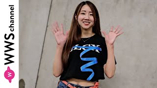 モデル・星名莉帆、ヘルシーな美ボディ輝く大きな和風リボン＆デニムコーデで語る！＜MUSIC CIRCUS FUKUOKA＞