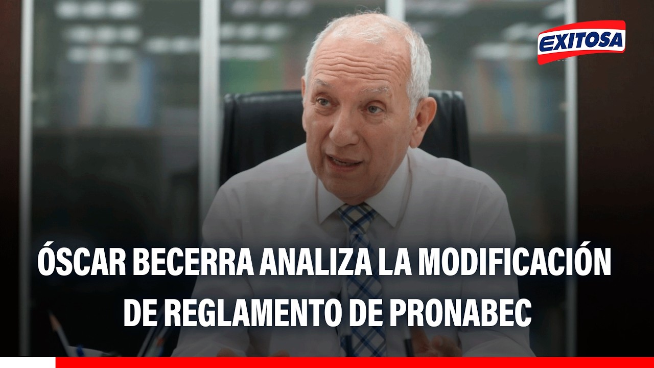 🔴🔵Óscar Becerra analizó la modificación del reglamento de Pronabec