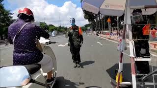【2021年8月24日 ベトナムバイク楽シーサーシリーズ ホーチミン 完全外出禁止の期間中 ワクチン接種の帰り道】