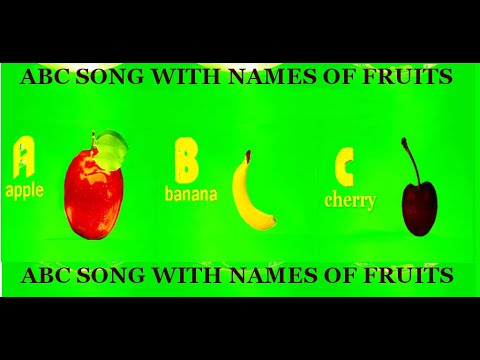 LEARN NAMES OF FRUITS WITH ABC Video