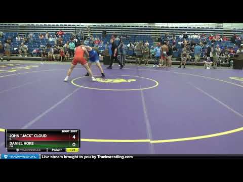 187 Lbs Round 2 - John ``Jack`` Cloud, IL Vs Daniel Hoke, OH 92b6