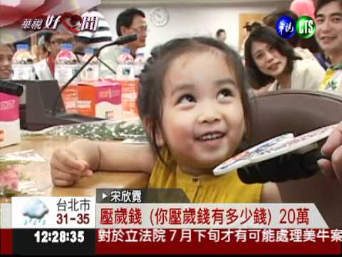 5歲女童助貧 捐出20萬壓歲錢