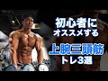 初心者が三頭筋トレーニングに迷った時のメニュー3選