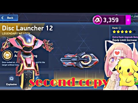 Disc launcher 12 🔫 second copy 🔥 || Mech arena.