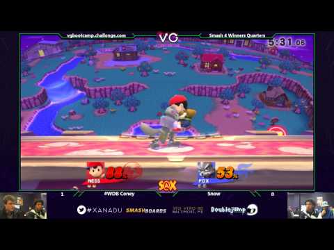 S@X - #WDB Coney (Ness) Vs. Snow (Lucina/Fox) SSB4 Winners Quarters - Smash 4 - Smash Wii U