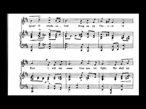 C. Hubert H. Parry - And Did Those Feet in Ancient Time (Jerusalem) for Choir (1916) [Score-Video]