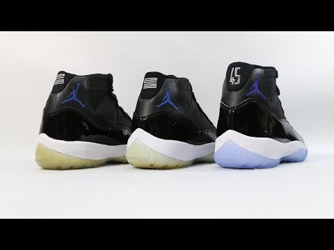A Review and Comparison of The Air Jordan 11 Space Jam (2000 vs 2009 vs 2016)