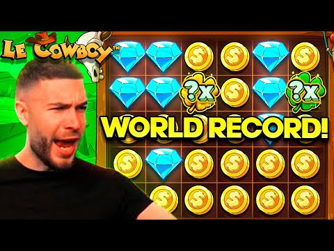 AYEZEE HITS WORLD RECORD LE COWBOY 5 SCATTER WIN!